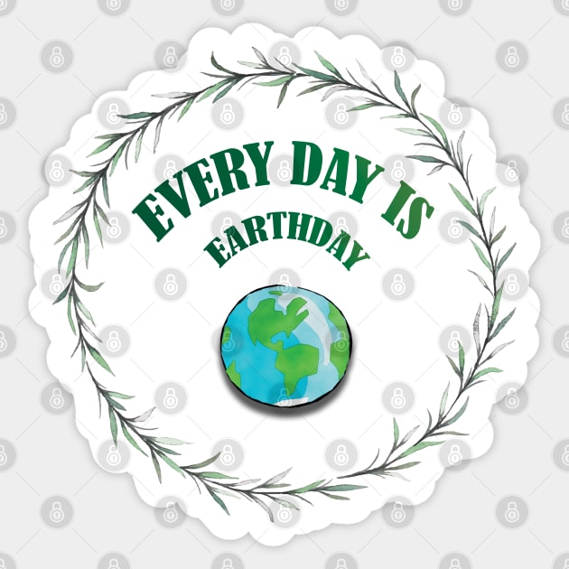 Everyday is Earthday Sticker by bamboonomads